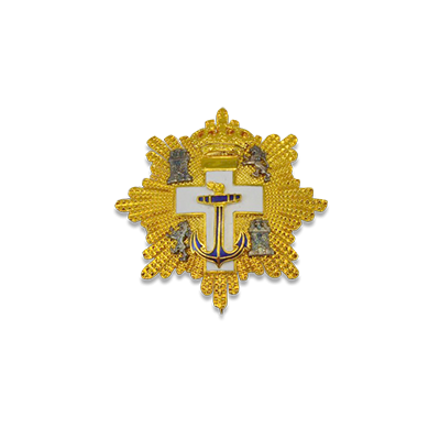 Gran cruz al merito Naval  distintivo blanco