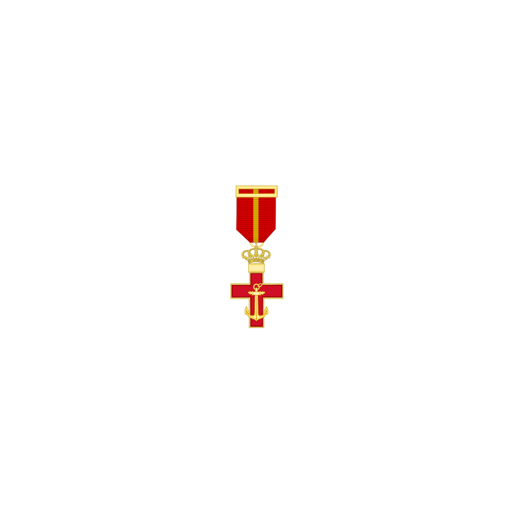 Cruz al merito Naval distintivo Rojo