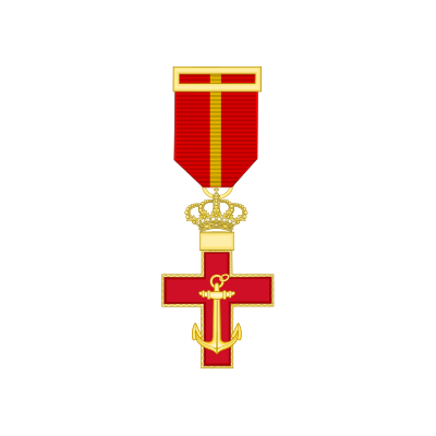 Cruz al merito Naval distintivo Rojo