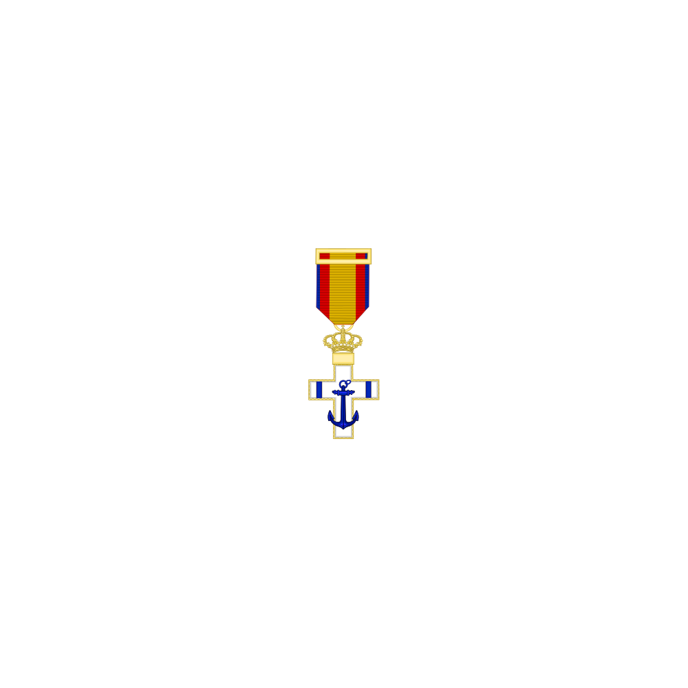 Cruz al merito Naval distintivo amarillo
