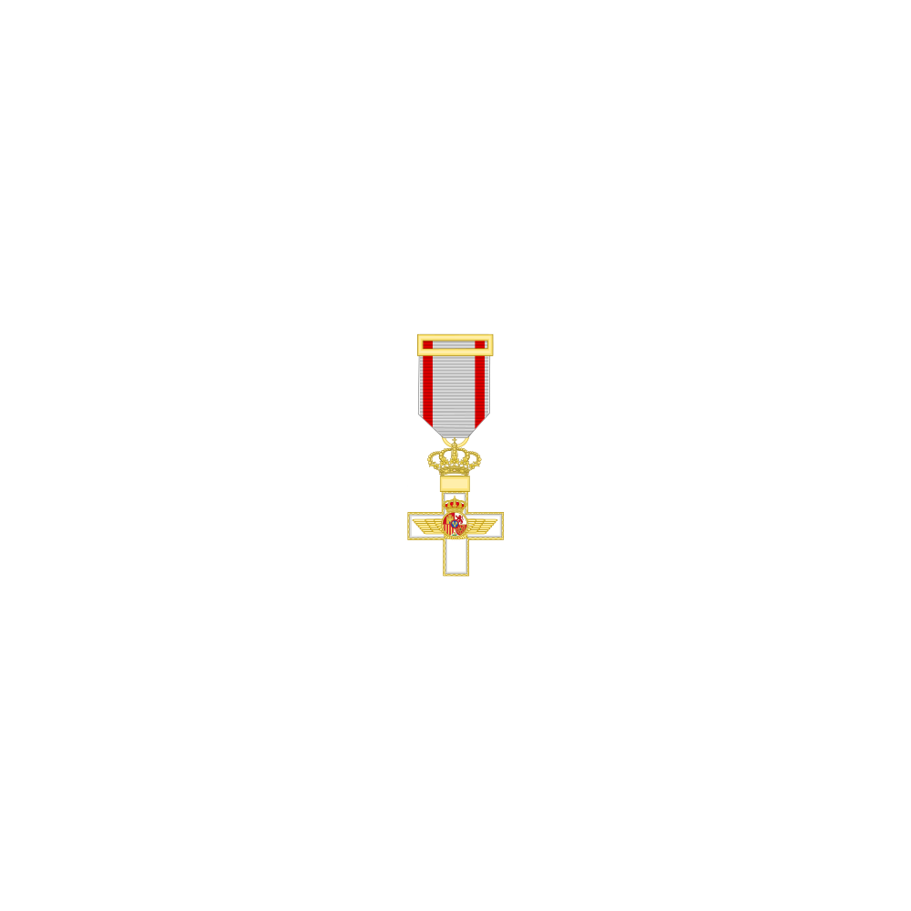 Cruz al merito Aeronautico distintivo blanco (mediana)