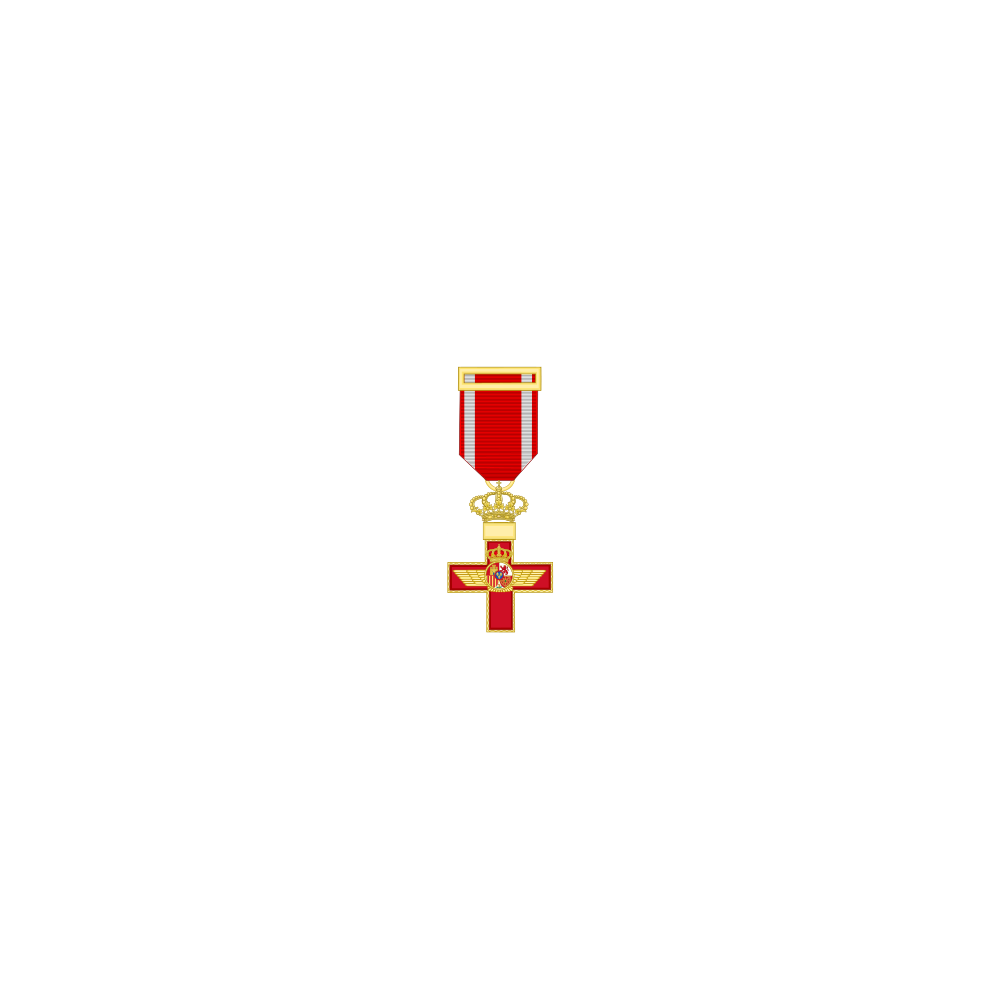 Cruz al merito Aeronautico distintivo rojo (mediana)