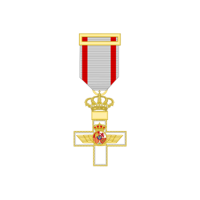 Cruz al merito Aeronautico distintivo blanco