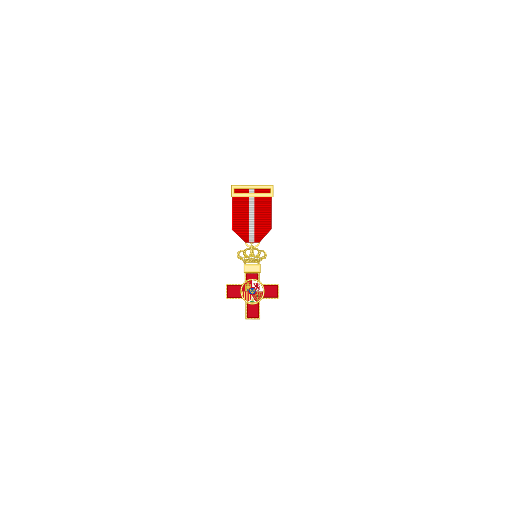 Cruz al merito militar distintivo Rojo (mediana)