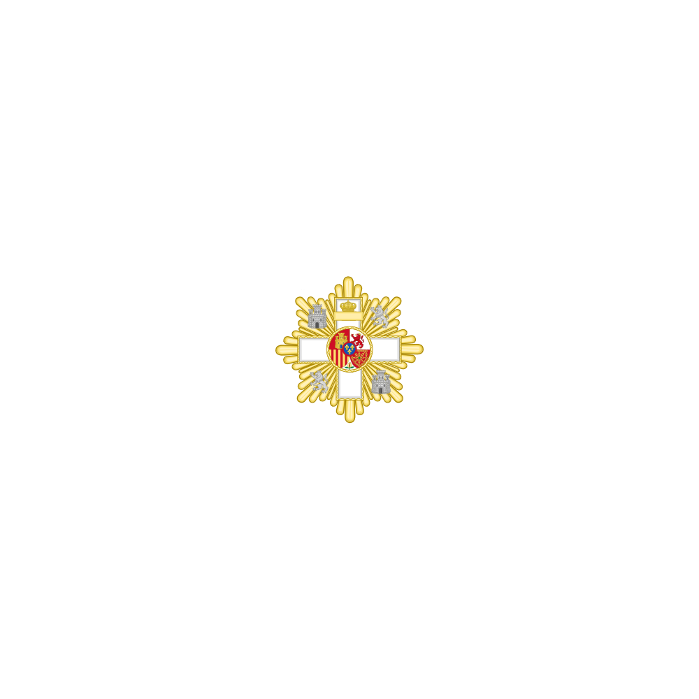 Gran cruz al merito  Militar distintivo blanco
