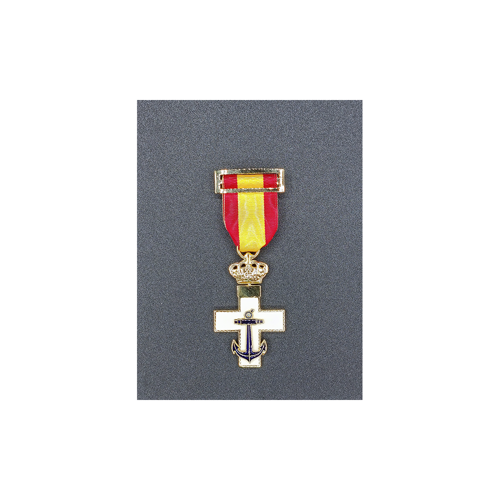 Cruz al merito Naval distintivo blanco