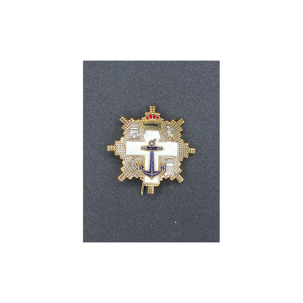 Gran cruz al merito Naval  distintivo blanco
