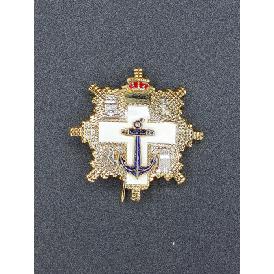 Gran cruz al merito Naval  distintivo blanco